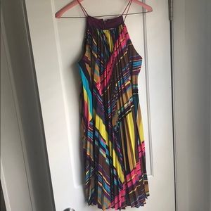 Calvin Klein silk pleated summer dress